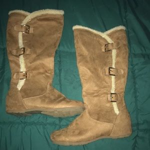Tan High Boots